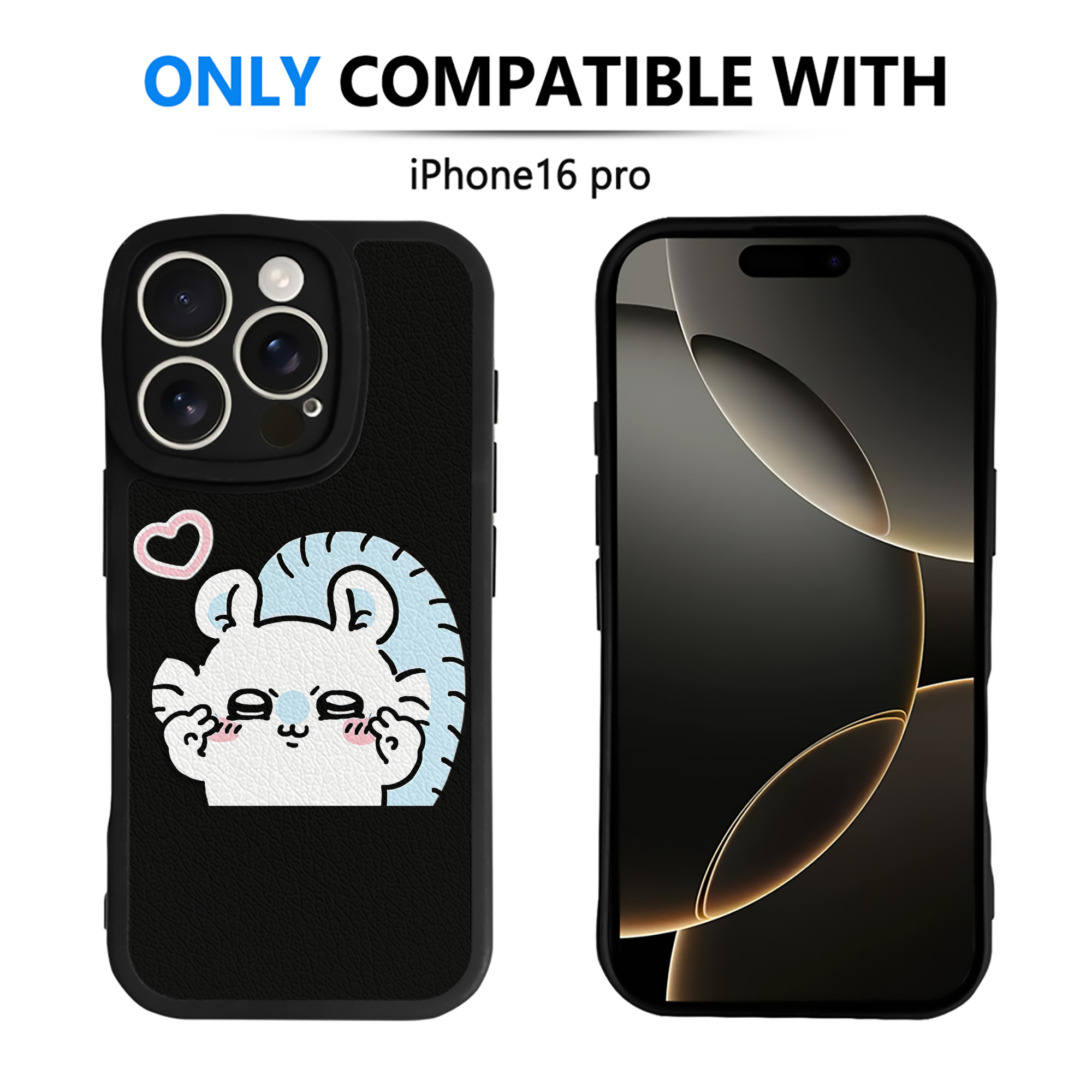 （画像用） ちいかわ モモンガ Chii-kawa Momonga 【iPhone 16シリーズ対応】シリコンスマホケース（レザー調） 材質：シリコン